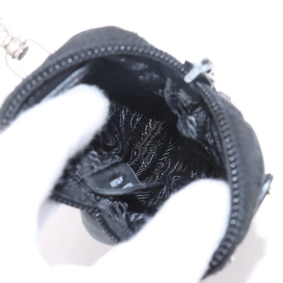 Prada Tessuto Nylon Leather Shoulder Bag Black - Picture 11 of 16